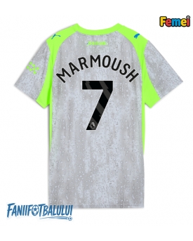 Manchester City Omar Marmoush #7 Tricou Fotbal Replică 2025-26 Femei Treilea
